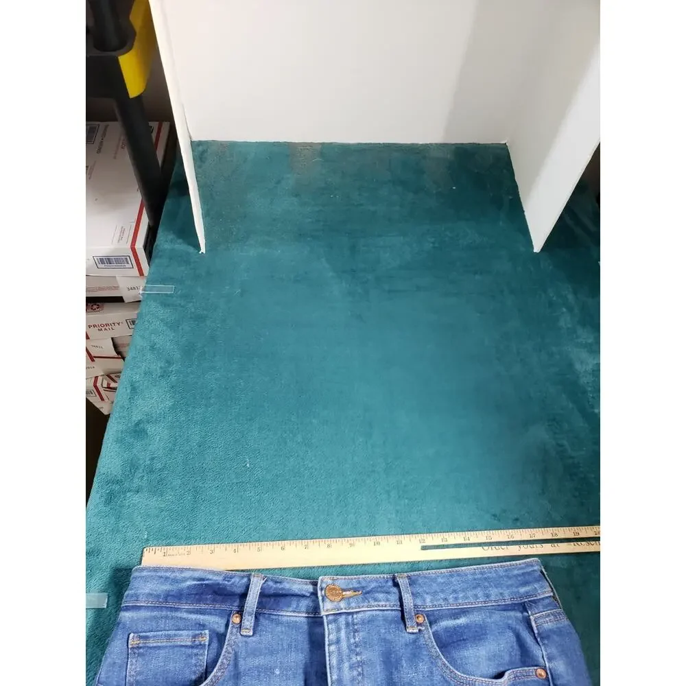 Loft Jeans Size 12 Women Blue Pants Denim Stretch Fray Hem Mid Rise Curvy Skinny